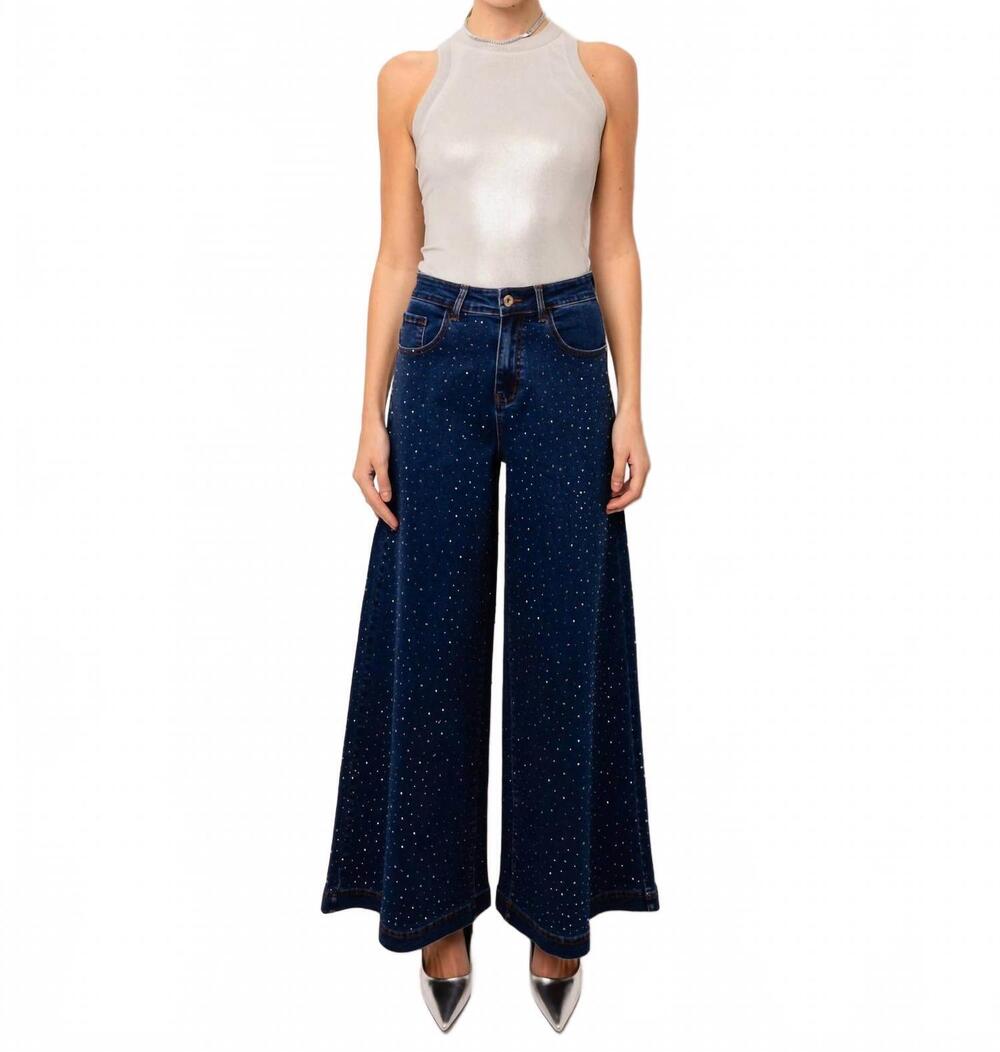 NEW AMYLYNN demi flare jeans in blue